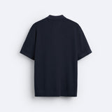 Elegant Knitted Polo with Zip