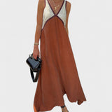 Lara - Two-Tone Long Dress