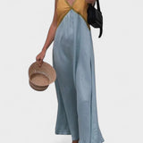 Lara - Two-Tone Long Dress