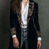 Josephine | Slim Fit Baroque Print Blazer