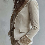 Genevieve | Embroidered Ivory Blazer