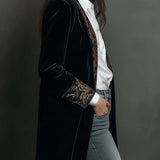 Josephine | Slim Fit Baroque Print Blazer
