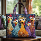 Artisan Bag - Five Colourful Hens