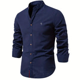 Men's Elegant Casual Slim Fit Button-Up Shirt