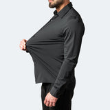 Benjamin | Classic Fitted Long-Sleeve Business Shirt, Stretch