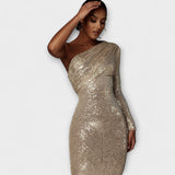 Rita - Evening Dress with Crossover Neckline