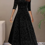Vespera | Elegant Floral Midi Dress