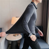 Benjamin | Classic Fitted Long-Sleeve Business Shirt, Stretch
