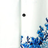 Jackson | Short-Sleeve Summer Shirt with White Flower Print