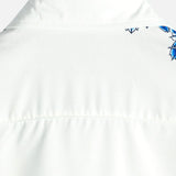 Jackson | Short-Sleeve Summer Shirt with White Flower Print
