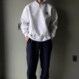 Casual™ Men's Zip-Neck Sweatshirt | Sporty and Comfortable | Perfect for Every Day