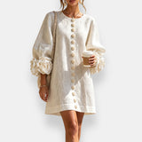 Marcelle | Raised Flower Dress