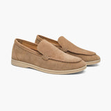 Luke | Suede Loafer in Vintage Silver Style for Men