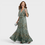 Daniela | Elegant Flowing Halter Maxi Dress for Women