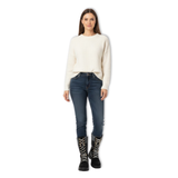 Women's Retro Lace-Up Winter Boots, Mid-Calf Platform Boots
