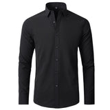 Benjamin | Classic Fitted Long-Sleeve Business Shirt, Stretch