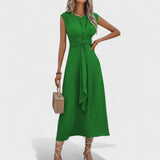 Emilia - Elegant Sleeveless Maxi Dress with Round Neck