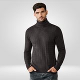 Men's Ribbed Roll-Neck Jumper – Classic Jumper with Timeless Style