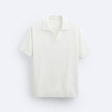 Classic White Knitted Polo