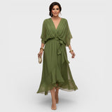 Arabella | Flowing Silhouette Dress with V-Neckline