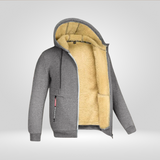 Men's Hooded Gilet with Fleece Lining