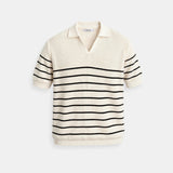 Men's Striped Short-Sleeve Polo – Timeless & Versatile