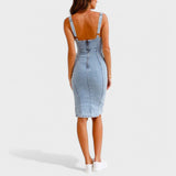 Deolinda - Elegant Denim Dress