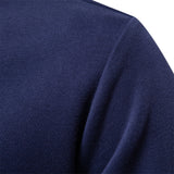 Men's Long-Sleeve Polo Shirt – with White Collar – Casual & Elegant