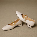 Zyra | Genuine Leather Ballet Flats
