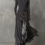 Martina | Long Leopard Print Dress