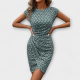 Short-Sleeve Tulip Dress