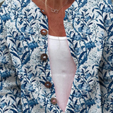 Margot Blue Floral Toile Cardigan