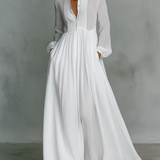 Sita | Patchwork Maxi Dress with High Neck and Long Sleeves