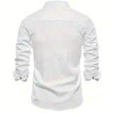 Men's Elegant Casual Slim Fit Button-Up Shirt