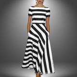 Dora | Light and Flowing Striped Dress