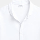 Classic White Stand Collar Shirt
