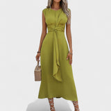 Emilia - Elegant Sleeveless Maxi Dress with Round Neck