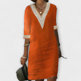 Mariana - Feminine Cotton and Linen Dress