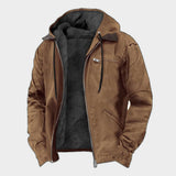 Isak | Warm Vintage Jacket with Fleece Lining and Hood