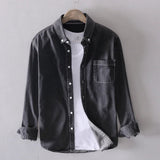 Men's Casual Long-Sleeve Denim Shirt