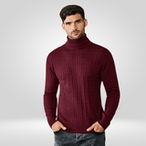 Men's Ribbed Roll-Neck Jumper – Classic Jumper with Timeless Style