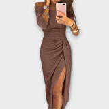 Elegant Off-the-Shoulder Dress