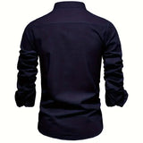 Men's Elegant Casual Slim Fit Button-Up Shirt