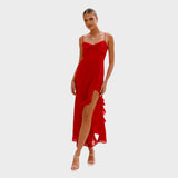 Aurelia - Dress with Ruffles and Thin Straps