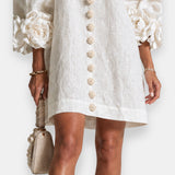 Marcelle | Raised Flower Dress