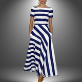 Dora | Light and Flowing Striped Dress