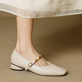 Zyra | Genuine Leather Ballet Flats