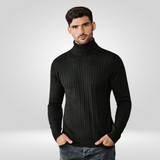 Men's Ribbed Roll-Neck Jumper – Classic Jumper with Timeless Style