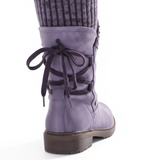 Women's Mid-Calf Faux Suede Winter Boots – Warm and Trendy Snow Boots