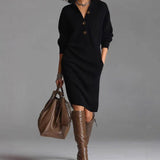 Arial | Warm, Elegant and Comfortable Knit Midi Dress